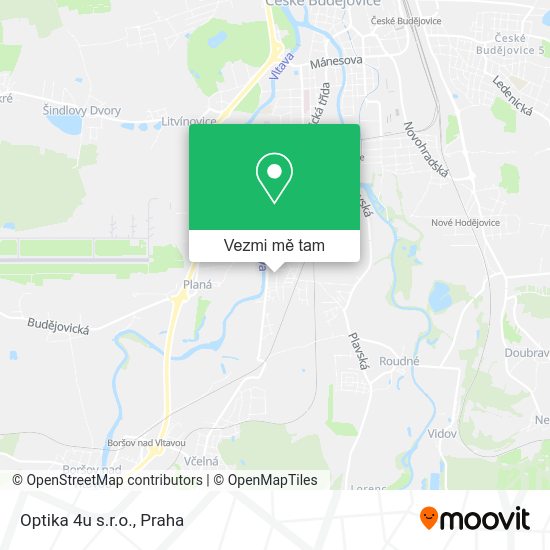 Optika 4u s.r.o. mapa