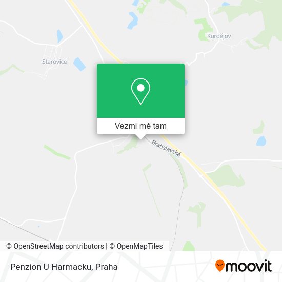 Penzion U Harmacku mapa
