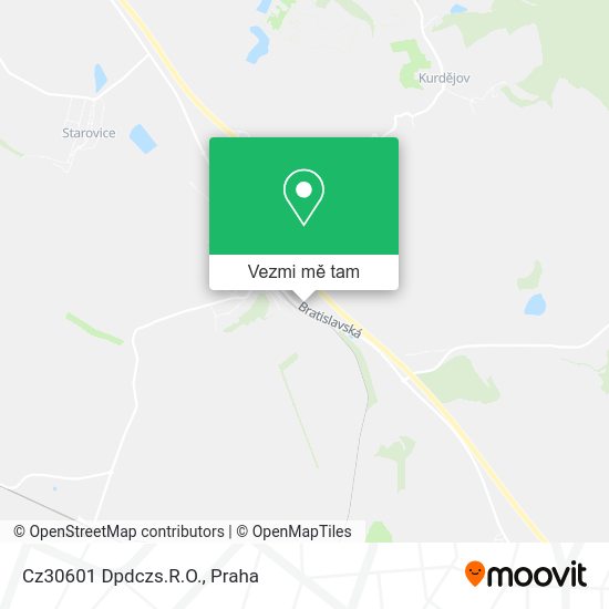 Cz30601 Dpdczs.R.O. mapa