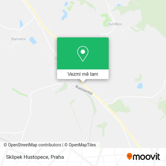 Sklipek Hustopece mapa