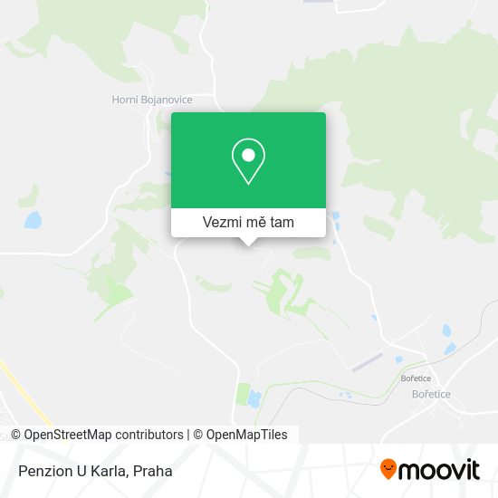 Penzion U Karla mapa