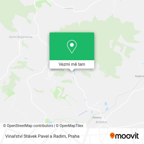 Vinařství Stávek Pavel a Radim mapa