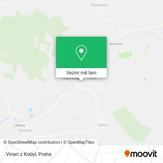 Vinari z Kobyl mapa