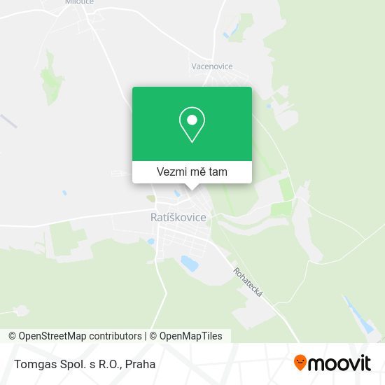 Tomgas Spol. s R.O. mapa