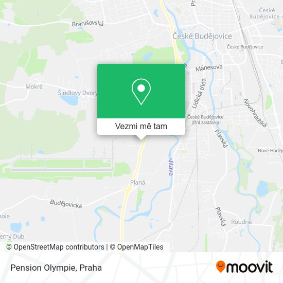 Pension Olympie mapa