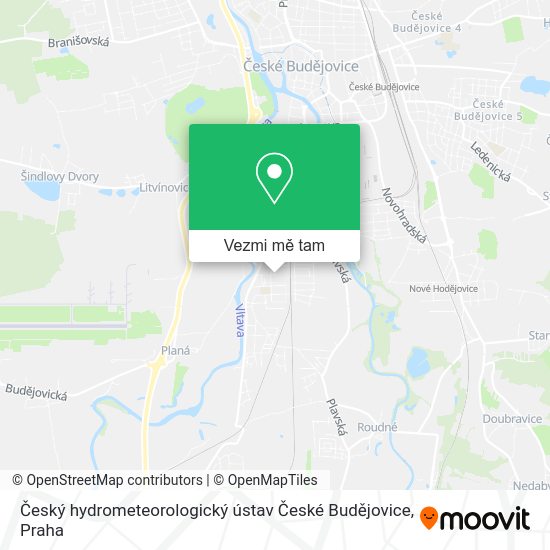 Český hydrometeorologický ústav České Budějovice mapa