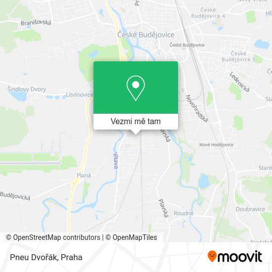 Pneu Dvořák mapa