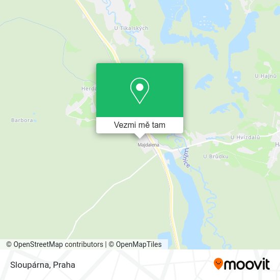 Sloupárna mapa