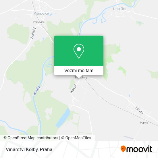 Vinarstvi Kolby mapa