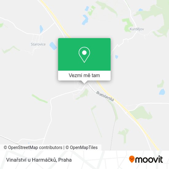 Vinařství u Harmáčků mapa