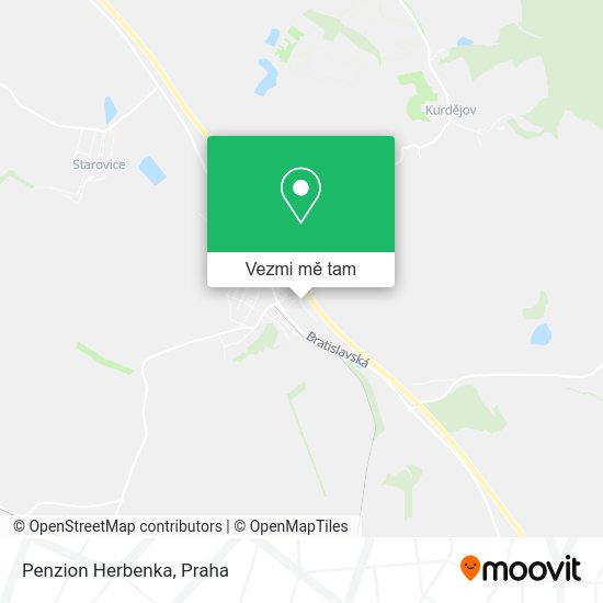 Penzion Herbenka mapa