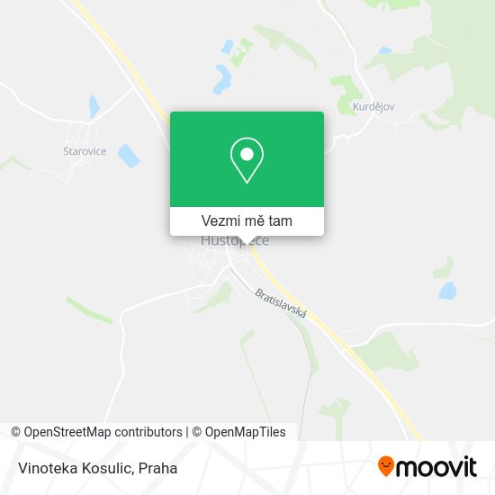 Vinoteka Kosulic mapa