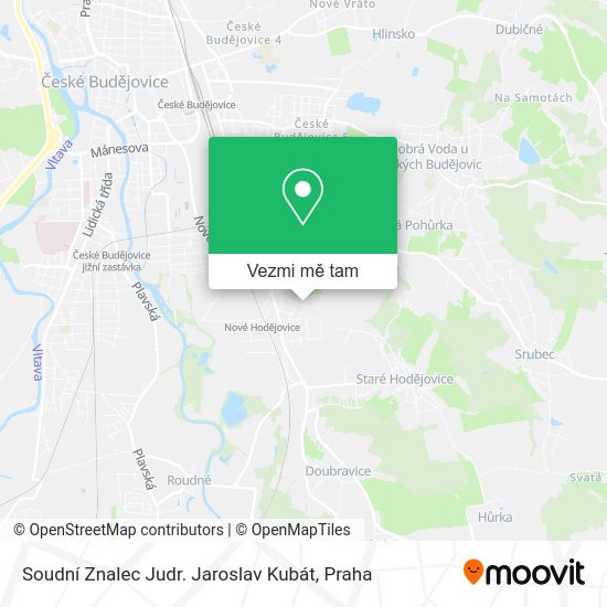 Soudní Znalec Judr. Jaroslav Kubát mapa