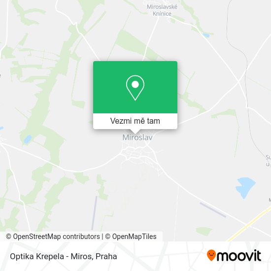Optika Krepela - Miros mapa
