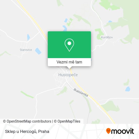Sklep u Hercogů mapa