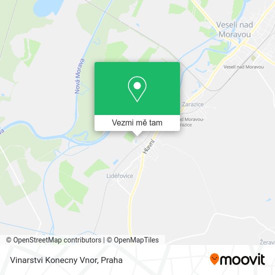 Vinarstvi Konecny Vnor mapa