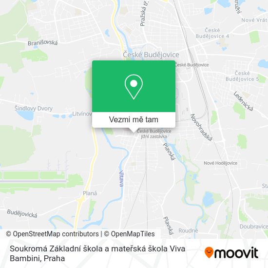 Soukromá Základní škola a mateřská škola Viva Bambini mapa