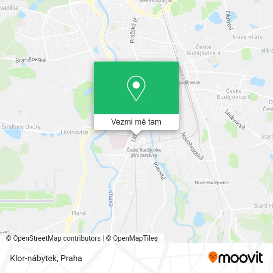 Klor-nábytek mapa