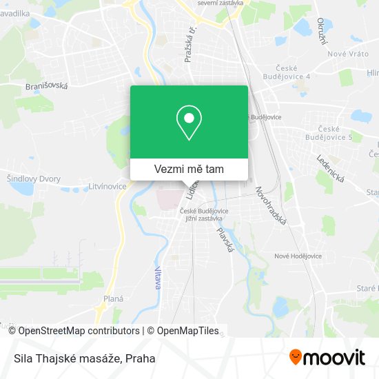 Sila Thajské masáže mapa