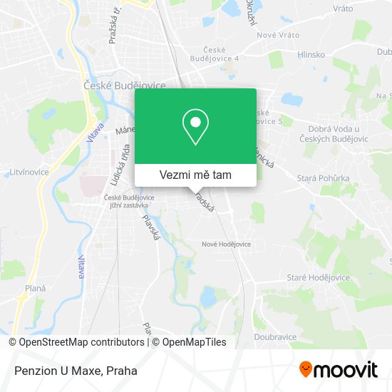 Penzion U Maxe mapa