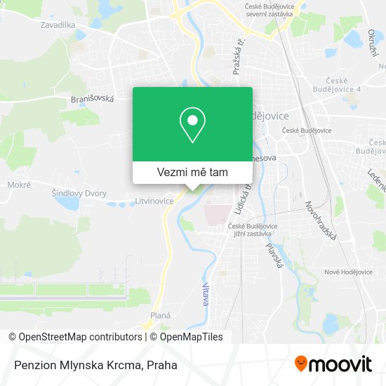 Penzion Mlynska Krcma mapa
