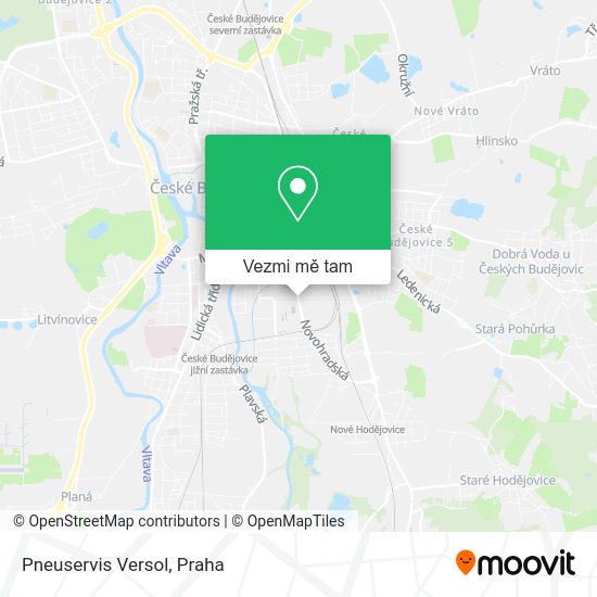 Pneuservis Versol mapa