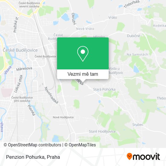 Penzion Pohurka mapa