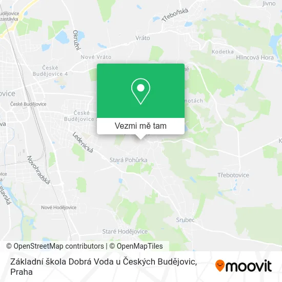Základní škola Dobrá Voda u Českých Budějovic mapa