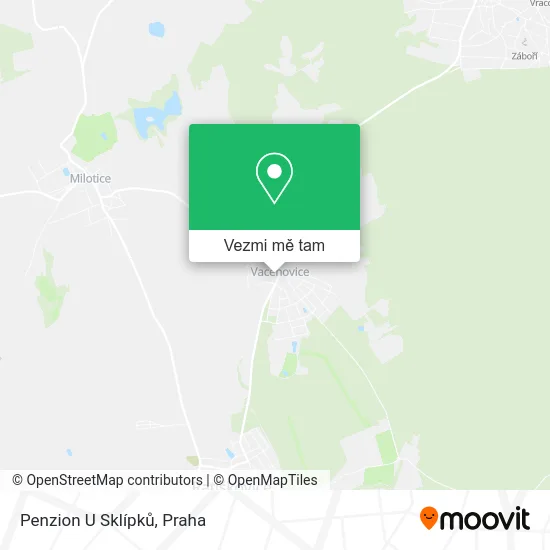 Penzion U Sklípků mapa