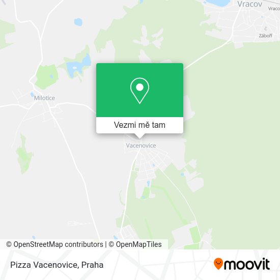 Pizza Vacenovice mapa