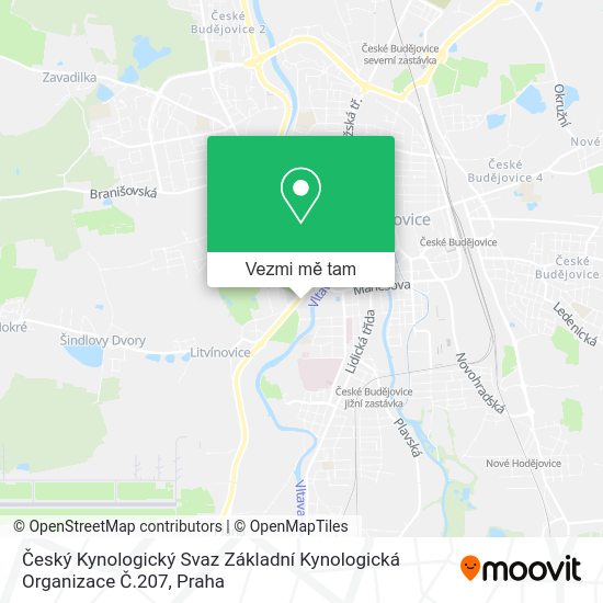Český Kynologický Svaz Základní Kynologická Organizace Č.207 mapa