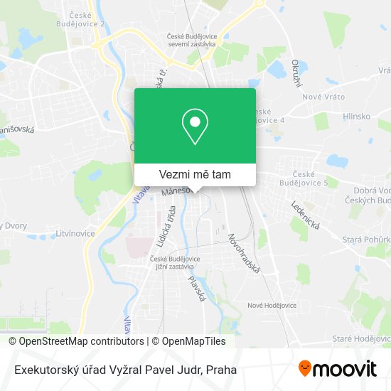 Exekutorský úřad Vyžral Pavel Judr mapa
