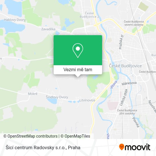 Šicí centrum Radovsky s.r.o. mapa