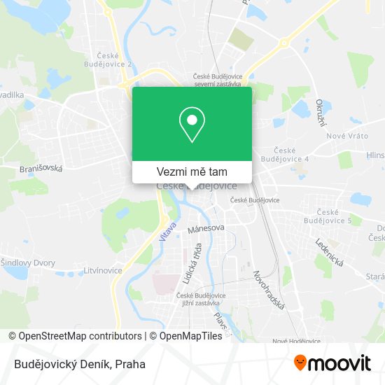 Budějovický Deník mapa