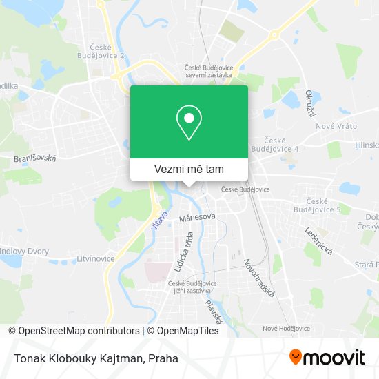 Tonak Klobouky Kajtman mapa