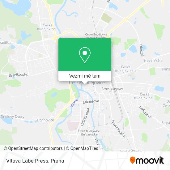 Vltava-Labe-Press mapa