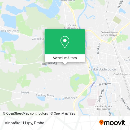 Vinotéka U Lípy mapa