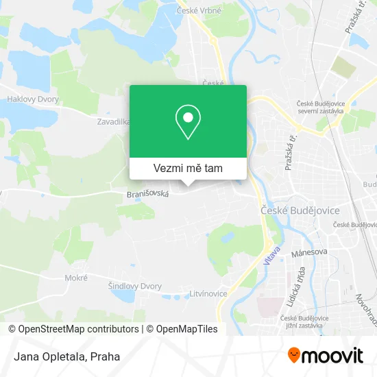 Jana Opletala mapa