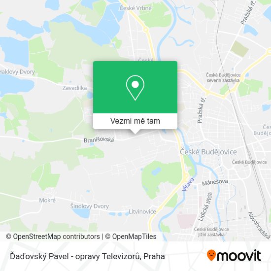Ďaďovský Pavel - opravy Televizorů mapa