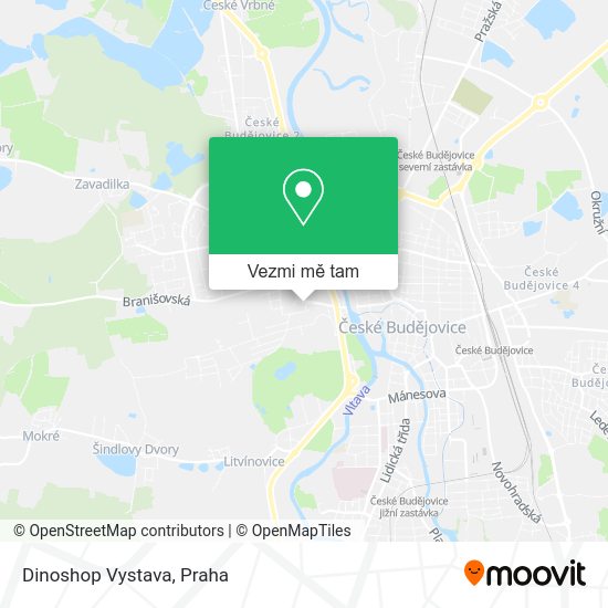 Dinoshop Vystava mapa