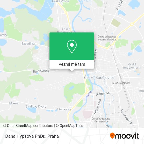 Dana Hypsova PhDr. mapa