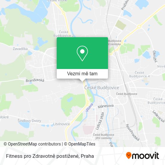 Fitness pro Zdravotně postižené mapa