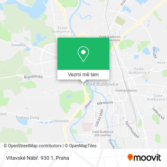 Vltavské Nábř. 930 1 mapa