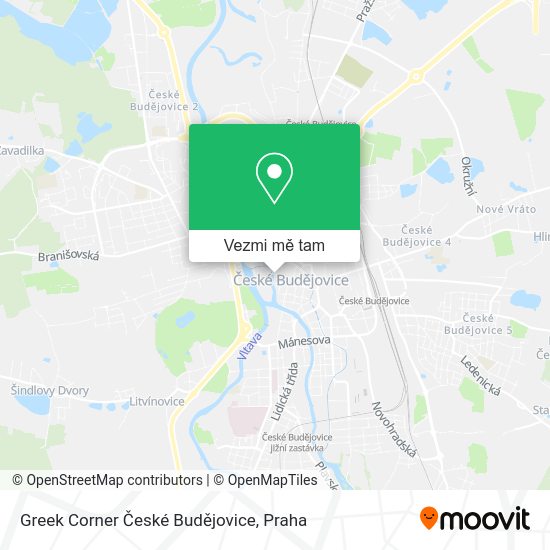 Greek Corner České Budějovice mapa