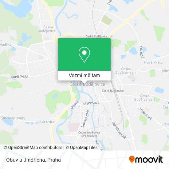 Obuv u Jindřicha mapa