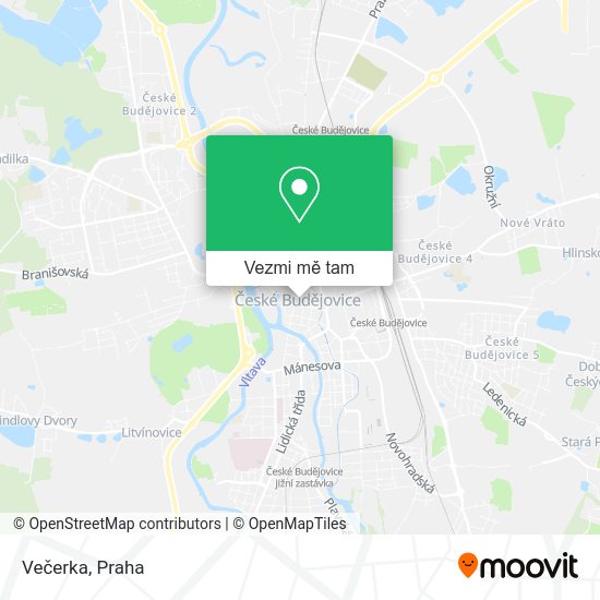 Večerka mapa