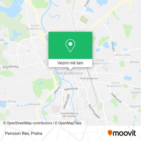 Pension Rex mapa