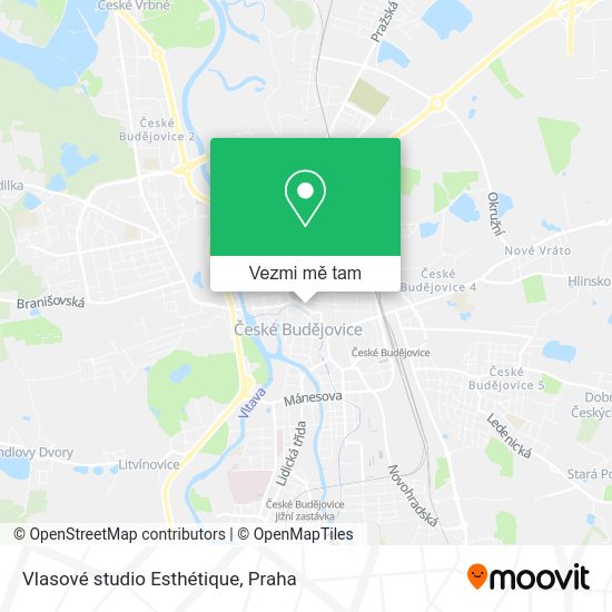 Vlasové studio Esthétique mapa