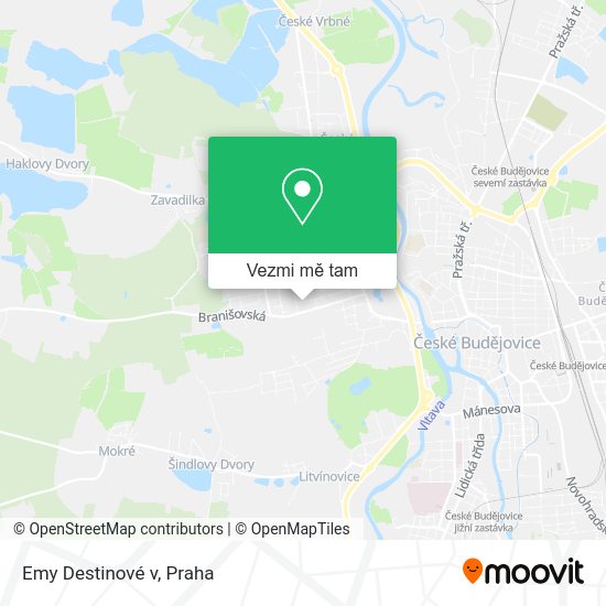 Emy Destinové v mapa