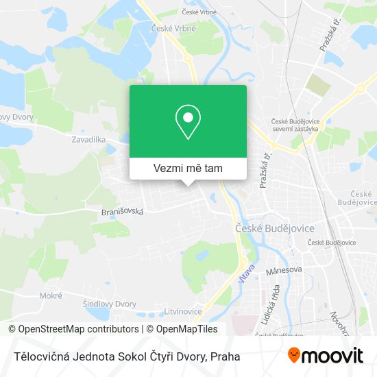 Tělocvičná Jednota Sokol Čtyři Dvory mapa